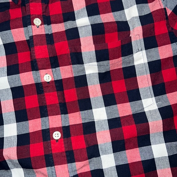 Men’s GAP Slim fit button down long sleeve checkered shirt SMALL - Picture 5 of 9
